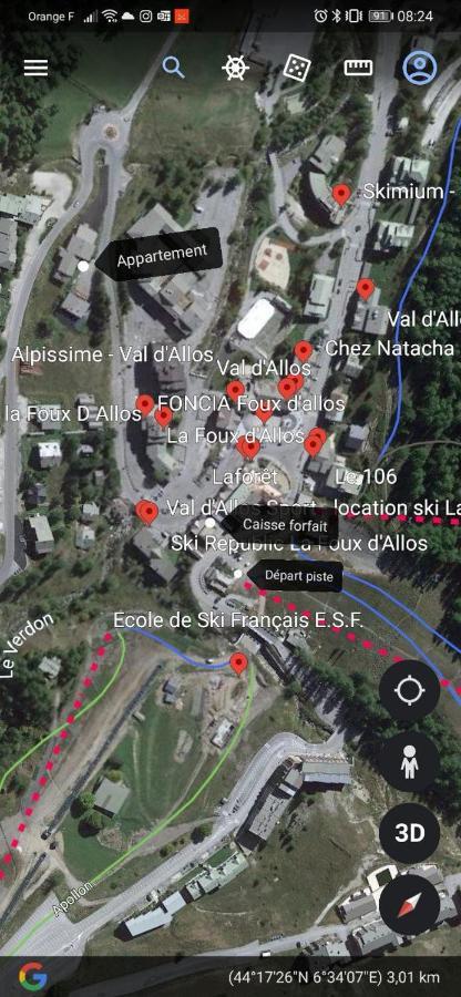 La Foux D'Allos - Studio 4 Couchages, Tres Proche Centre Station Ngoại thất bức ảnh